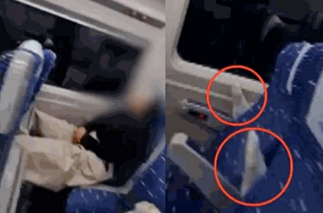 "이상한 냄새에 깼다"…KTX 앞좌석에 두 다리를 '척'
