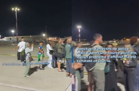 "당장 비행기 멈춰" 출입국 지연에 분노한 승객들, 활주로까지 점거