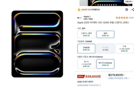 "240만원 아이패드, 쿠팡서 단돈 83만원"…또 가격 오류에 '주문 대란'