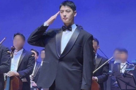 '탈세 의혹' 차은우, 130억 세금 완납 후 군악대 행사서 포착 