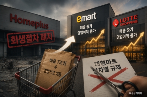 홈플러스 무너져…이마트·롯데마트 묶는 ‘공룡 규제’ 아직도 맞나 [주末머니]