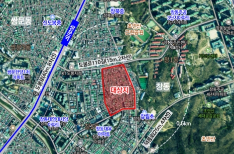 도봉구, 창동 608번지 일대 준공업지역 첫 재개발