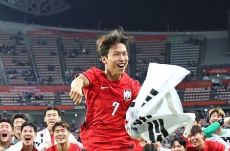 [나고야AG]엄지성 결승골…韓축구, 日 꺾고 사상 첫 AG 4연패