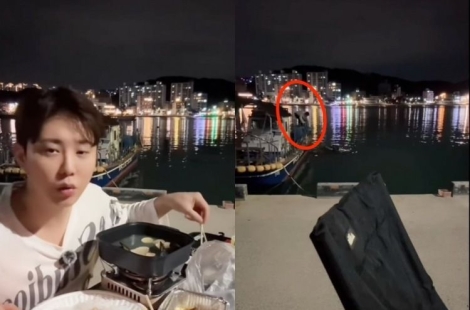 '회 먹방' 하던 중 '풍덩' 소리에 구명 튜브 던졌다…'얼짱시대' 박지호, 시민 구해