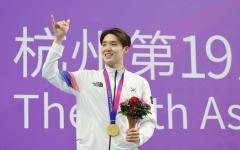 김우민, 자유형 400ｍ 1위 결승 진출…13년만 3관왕 도전
