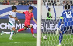 홍명보호, 이라크전 전반 1-0 리드…오세훈 데뷔골