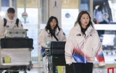 [포토] 인천공항 도착한 쇼트트랙 최민정