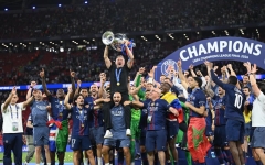 PSG, 승부차기 끝 아스널 꺾고 UCL 2연패…이강인, 올해도 출전 불발