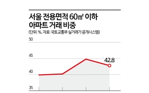 서울 소형 아파트 거래 비중 40% 넘겨…다주택자도 먼저 던진다