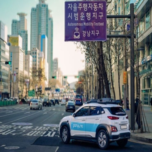 강남 한복판서 자율주행 테스트…국산 아닌 중국車?