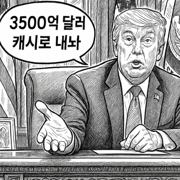 "3500억 달러, 캐시, 선불로"…막 나가는 트럼프