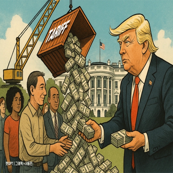 "美 국민 1인당 291만원 관세 배당" 트럼프, 갑자기 왜?