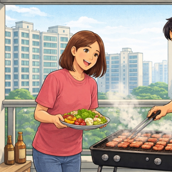 "베란다에서 삼겹살 민폐인가요?"…SNS에서 누리꾼 '갑론을박' 