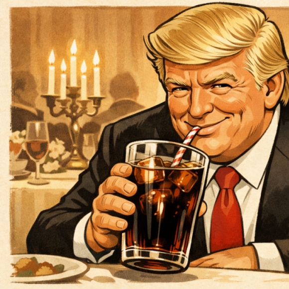 "마시면 몸속 암세포 다 죽는다"…트럼프의 황당한 '콜라 효능론'