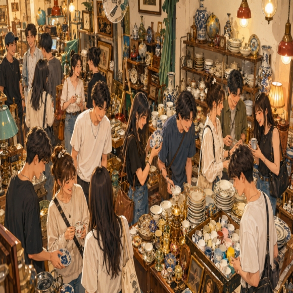 "Heard Through the Grapevine"... Seoul Folk Flea Market Becomes a Hot Spot Thanks to Social Media Buzz