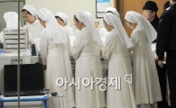 [포토뉴스] 병실 나서는 故 김수환 추기경