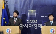 [포토]한-EU 수석대표 기자회견