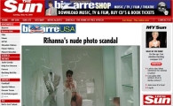 여가수 리한나, 누드사진 공개에 미국 '떠들썩'