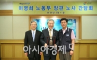이영희 노동부장관, '매그나칩'방문