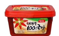 "100% 국산 원료로 만든 고추장입니다"