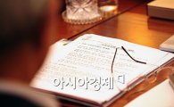 [포토]'비정규직' 보고 준비중인 이영희 장관