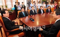 [포토] 국회 의장 만나는 민주당 문방위 의원들