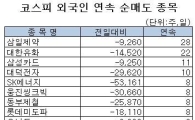 [표] 외국인, 대한유화 22거래일 연속 순매도