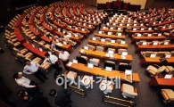 [포토] 본회의장 동시 점거 하는 여야