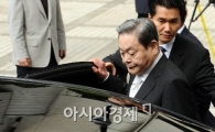 [포토] 차에 오르는 이건희 전 회장