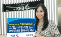 외환은행, 이지-원 해외송금 50만건 돌파 페스티벌
