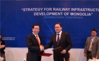 철도공단, 몽골철도건설 협력 MOU 체결  