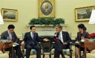 [한미정상회담]李대통령-오바마, 북핵ㆍFTA 중점 논의