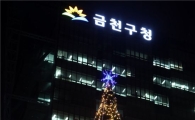 금천구청사를 밝힌 크리스마스트리 