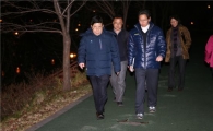 맹정주 강남구청장, 양재천 야간 순찰