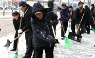 동작구 김우중 구청장, 제설작업 '진두지휘'