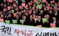 [포토] '세종시 수정안 제출되면 총리는 해임될것~'