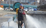 중랑구, 새 봄 맞이 도로 물청소 실시 