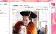 김희선 미니홈피서 "중국 촬영장 황사ㅠ.ㅠ 삼겹살 사주세요"