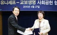 교보생명, 저개발국 아동 위해 경제적 지원 