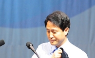 [포토] 오세훈, '옷 벗고 하겠습니다'