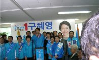 구혜영 광진구청장 한나라당 후보, 화려한 개소식 열어 