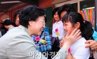 [포토] '친환경급식 꼭 해줄께~'