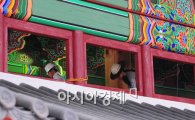[포토] 막바지 공사로 분주한 광화문 복원 현장