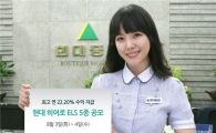 현대證, 최고 연 22.20% ELS 5종 공모