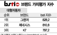 [그래픽뉴스]그랜저, 대형자동차 브랜드 1위
