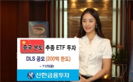 신한금융투자, '중국 본토 연계 ETF 투자 DLS' 출시