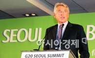 [포토] G20 비즈니스 서밋 공동 서명 발표하는 피터 브라벡