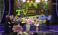 [SBS연예대상]김종국·신봉선·조혜련, 베스트 TV스타상 수상