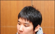 [포토]박태환 '기자회견은 늘 긴장되요'