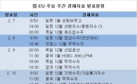 亞·EU 주요 주간 경제지표 발표일정